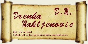 Drenka Makljenović vizit kartica